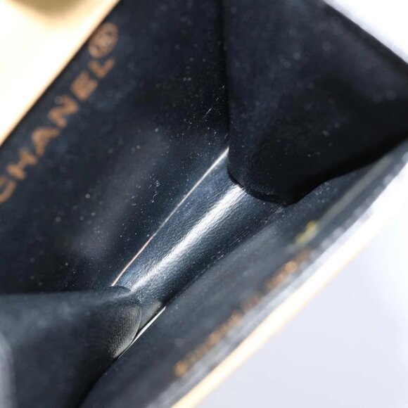 CHANEL Matelasse Hand Bag Leather Beige CC Auth 68905A - Picture 12 of 16